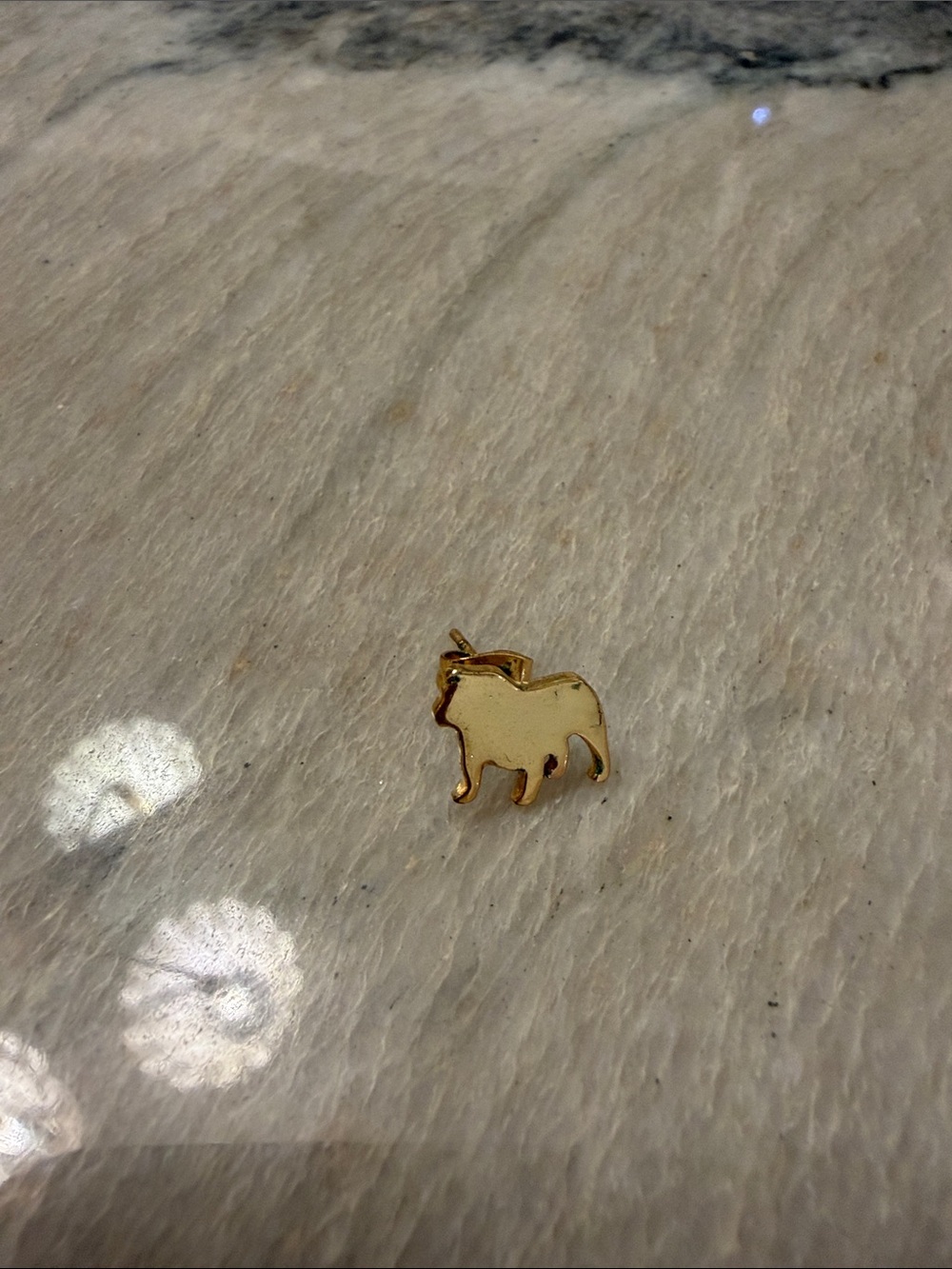 Gold English bulldog Animal Stud Earring GORJANA GG